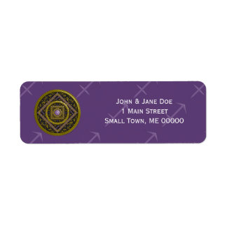 Sagittarius Mandala Address Label Return Address Label