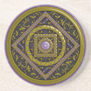 Sagittarius Mandala Coaster