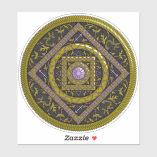 Sagittarius Mandala Contour Sticker