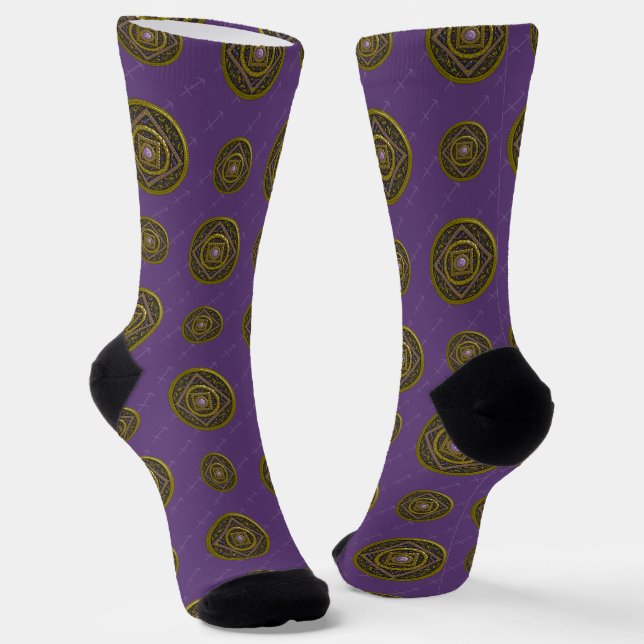 Sagittarius Mandala Socks (Angled)
