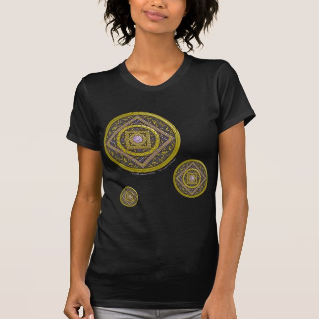 Sagittarius Mandala Women's Dark Shirt (Front)
