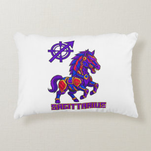 Sagittarius Mecha Stallion Warrior Art Decorative Cushion