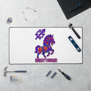 Sagittarius Mecha Stallion Warrior Art Desk Mat