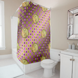 Sagittarius & Metal Dragon Shower Curtain