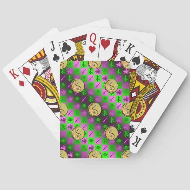 Sagittarius & Metal Goat Playing Cards (Back)