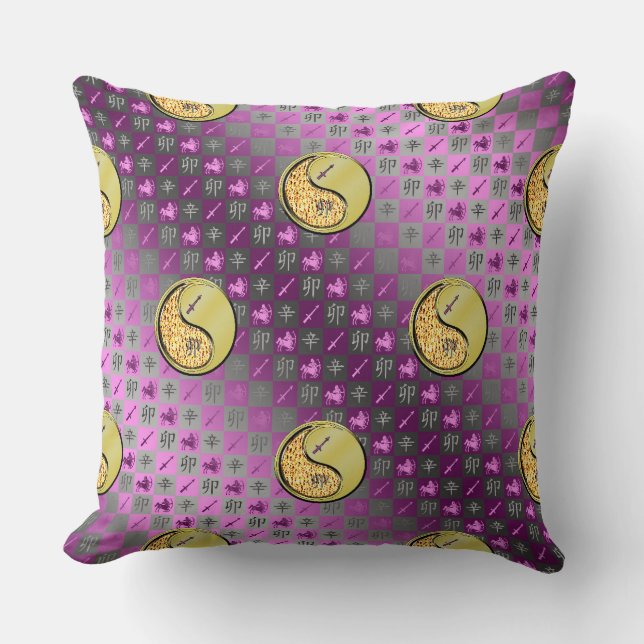 Sagittarius & Metal Rabbit Cushion (Front)