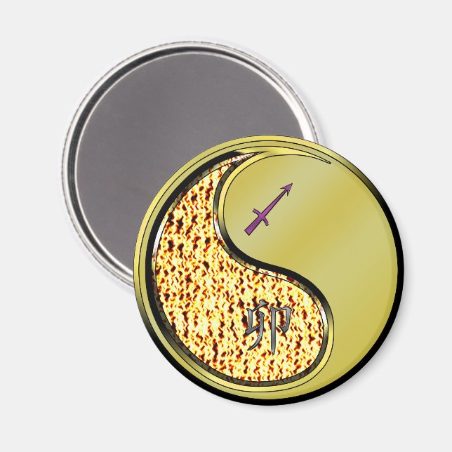 Sagittarius & Metal Rabbit Magnet (Front/Back)