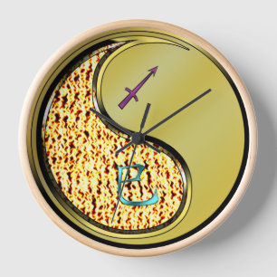 Sagittarius & Metal Snake Clock