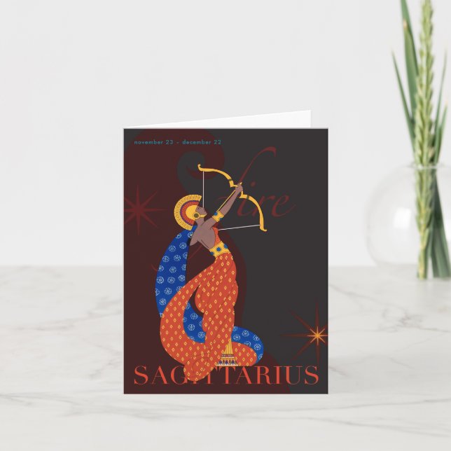 Sagittarius Note Card (Front)