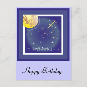 Sagittarius November 23 to December 21 Postkarte Postcard