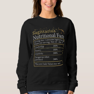 Sagittarius Nutrition Astrology Zodiac Sign Horosc Sweatshirt