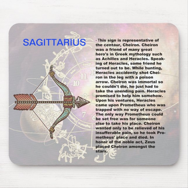Sagittarius origin mousepad (Front)