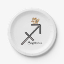Sagittarius Party Plate