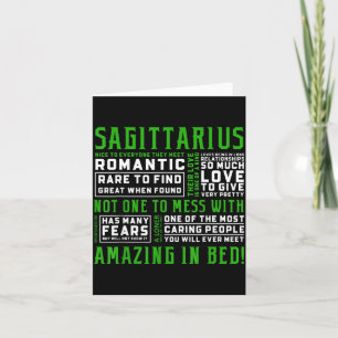 Sagittarius Personality Quote Astrology Funny Card