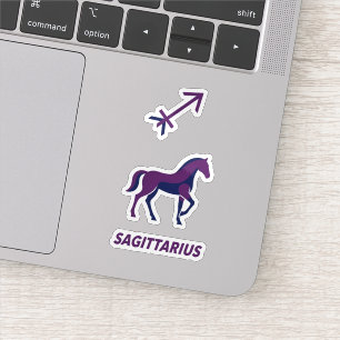 Sagittarius Purple Geometric Stallion