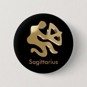 Sagittarius, Sagittario 6 Cm Round Badge
