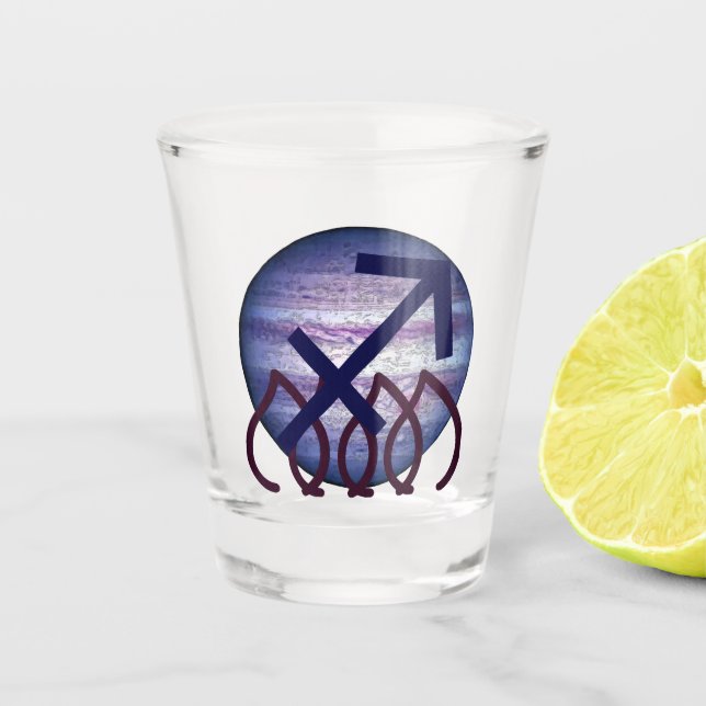 Sagittarius Shot Glass (Front)