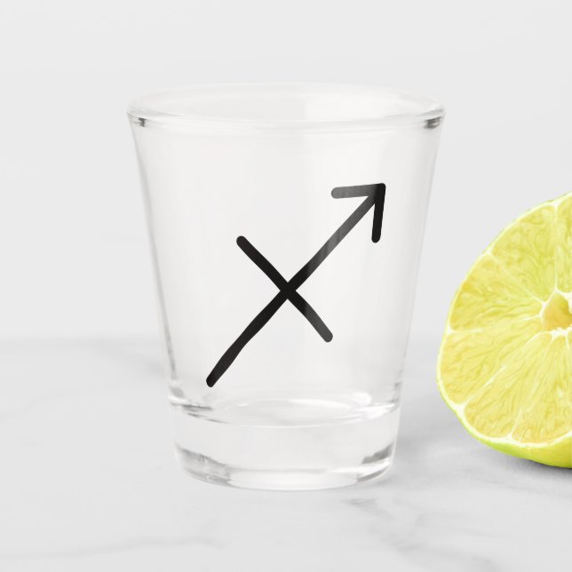 Sagittarius Shot Glass (Front)