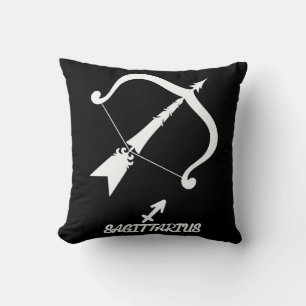 Sagittarius Silhouette Reversible Throw Pillow