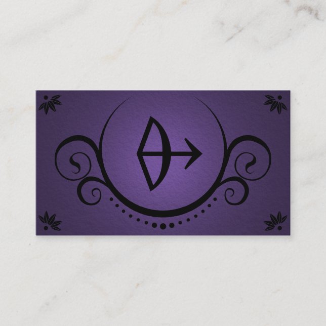 sagittarius sophistications business card (Front)