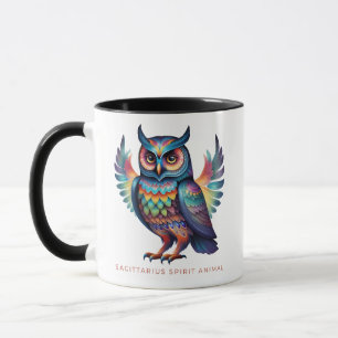 Sagittarius Spirit Animal Owl Alebrije Male Mug