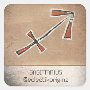 Sagittarius  square sticker