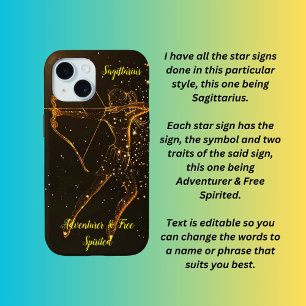 Sagittarius star sign  iPhone 15 case