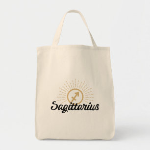 Sagittarius Starburst Symbol Tote Bag