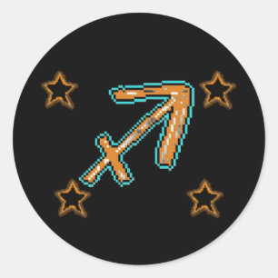 SAGITTARIUS Stars Classic Round Sticker