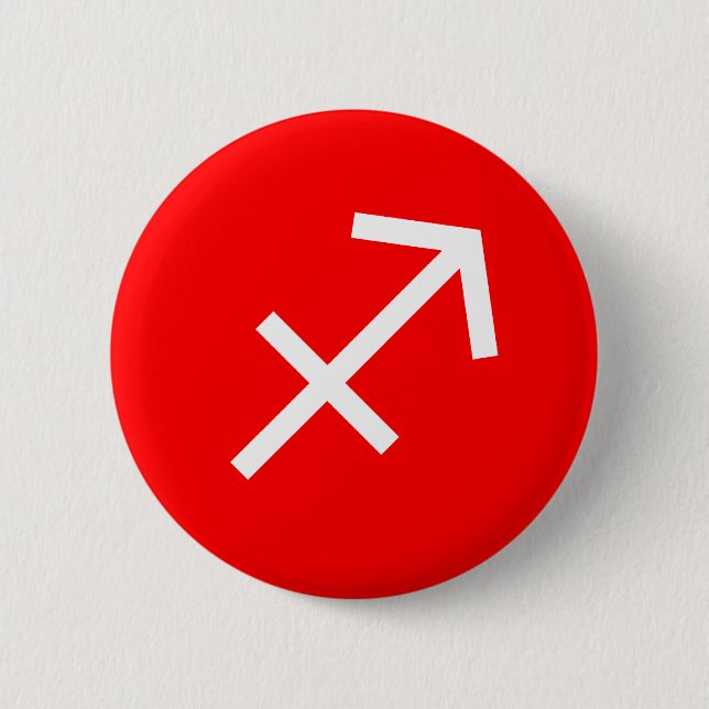 Sagittarius Symbol 6 Cm Round Badge (Front)