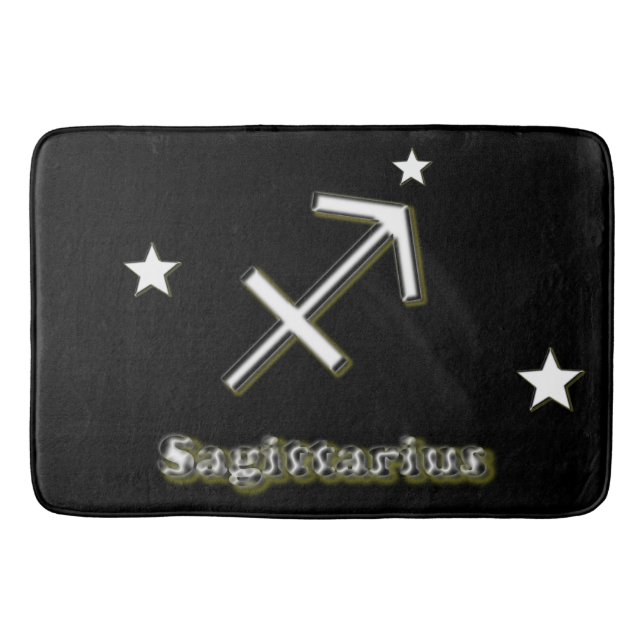 Sagittarius symbol bath mat (Front)