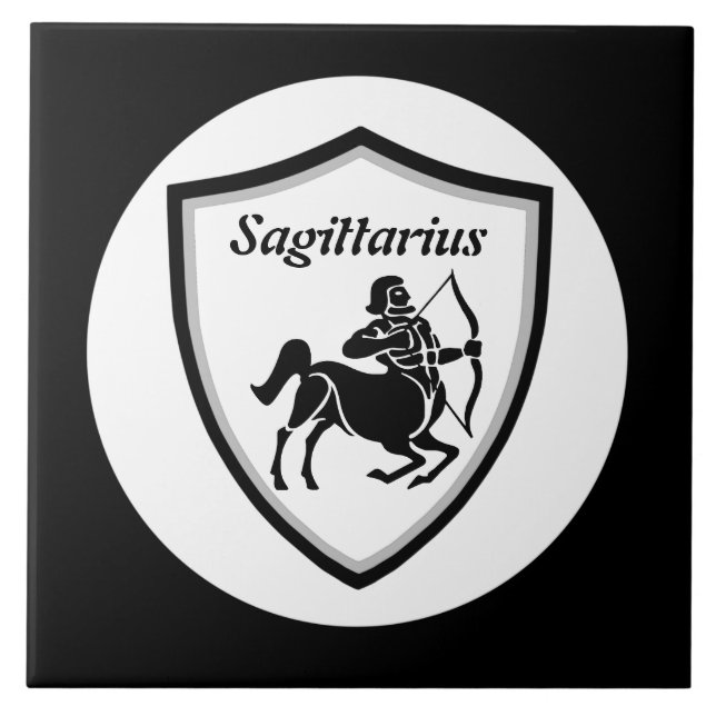 Sagittarius symbol        ceramic tile (Front)