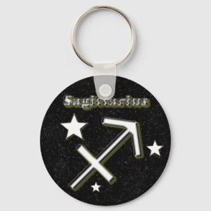Sagittarius symbol key ring