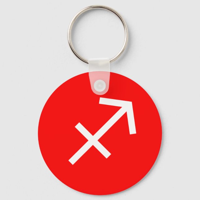 Sagittarius Symbol Key Ring (Front)