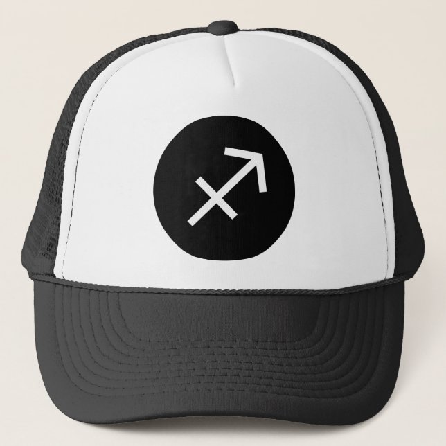 Sagittarius Symbol Trucker Hat (Front)