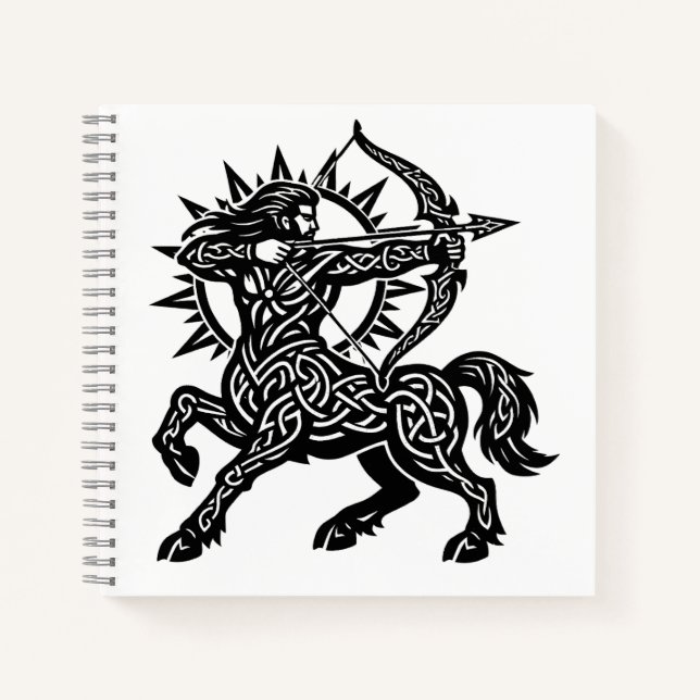Sagittarius — The Archer by BurnsInHell Notebook (Front)