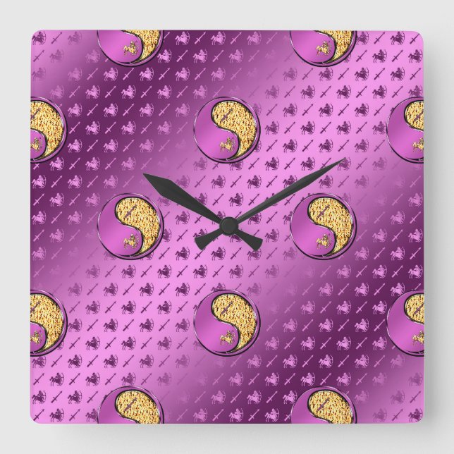 Sagittarius the Archer Square Wall Clock (Front)