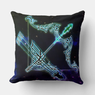 sagittarius the archer zodiac pillow