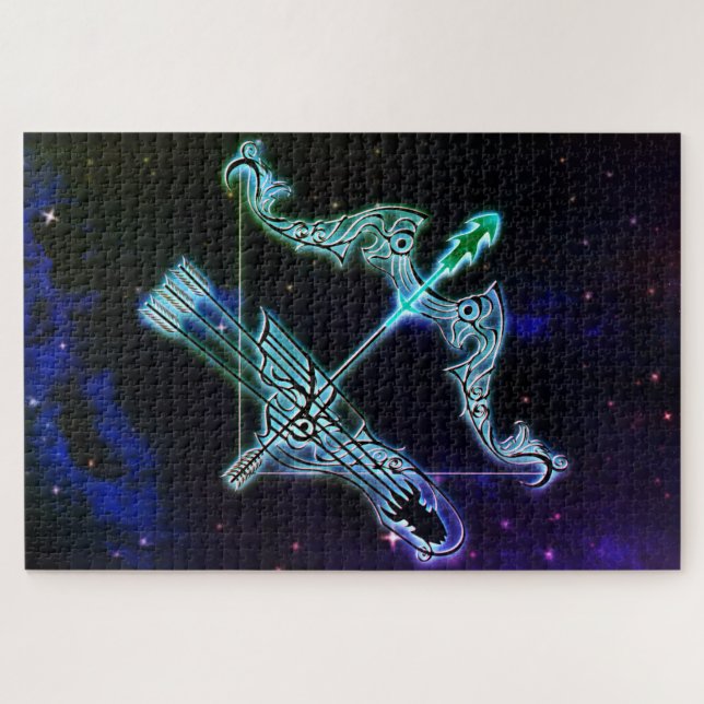 sagittarius the archer zodiac puzzle (Horizontal)