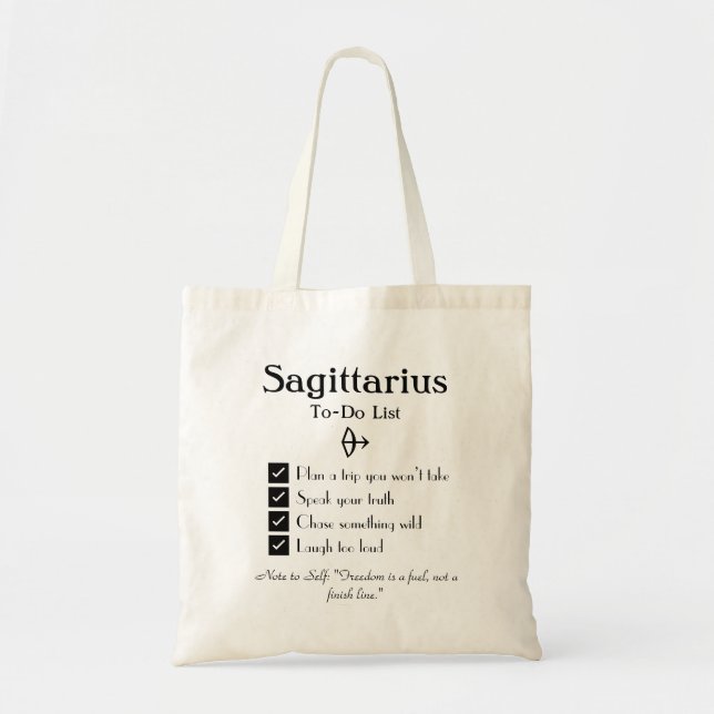 Sagittarius – To-Do List Tote Bag (Front)