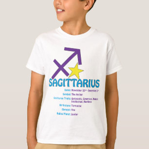 Sagittarius Traits Kids T-Shirt
