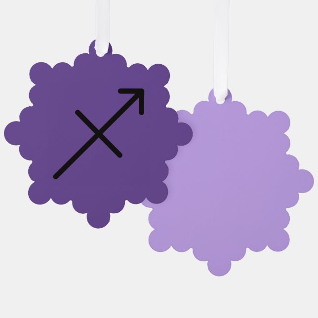 Sagittarius Tree Decoration Card (Front/Back)