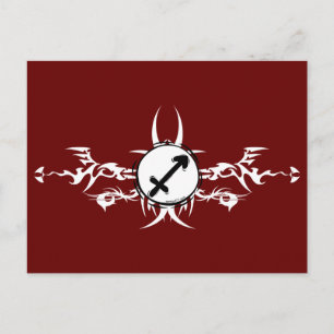 Sagittarius Tribal Postcard