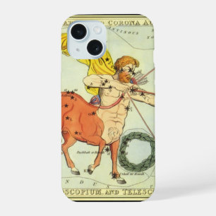 Sagittarius, Vintage Constellation Urania's Mirror iPhone 15 Case
