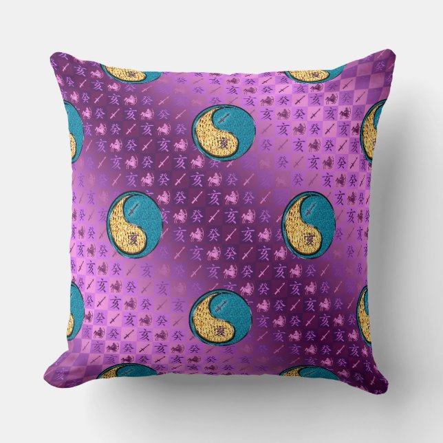 Sagittarius & Water Boar Cushion (Front)