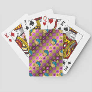 Sagittarius & Water Dragon Playing Cards