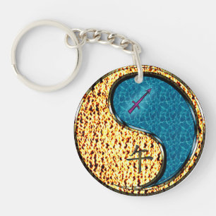 Sagittarius & Water Horse Key Ring