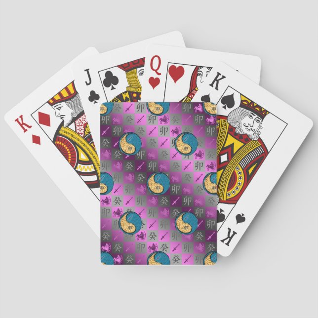 Sagittarius & Water Rabbit Playing Cards (Back)
