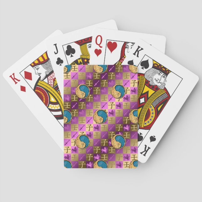 Sagittarius & Water Rat Playing Cards (Back)