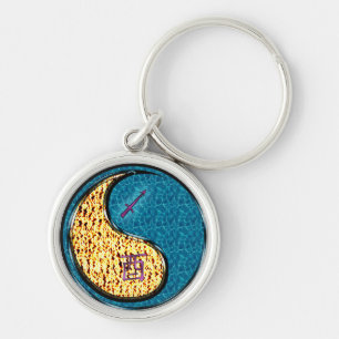 Sagittarius & Water Rooster Key Ring